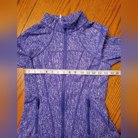 Ivivva by Lululemon Perfect Your Practice Jacket Purple and Gray Large (14) - Picture 7 of 8